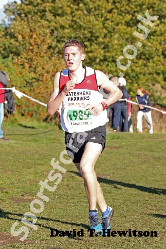 Henry Johnson helped to bring Gateshead home in 2nd place in the under-15 boys  2012 National Cross Country Relay Championships.